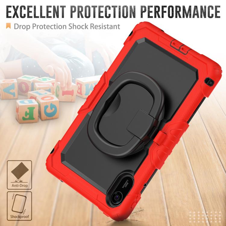 For Xiaomi Redmi Pad 2 D Type Silicone Hybrid PC Tablet Case with Handle Holder