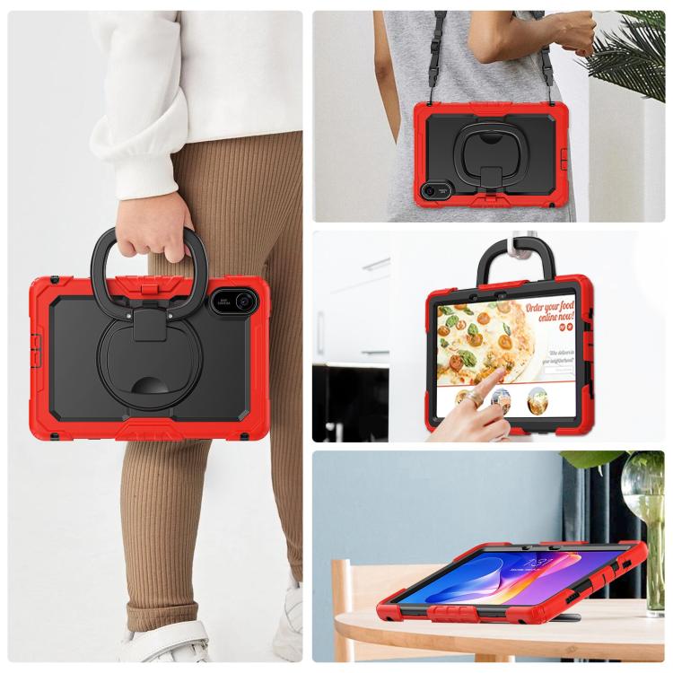 For Xiaomi Redmi Pad 2 D Type Silicone Hybrid PC Tablet Case with Handle Holder