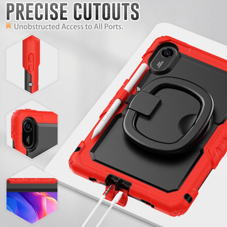 For Xiaomi Redmi Pad 2 D Type Silicone Hybrid PC Tablet Case with Handle Holder
