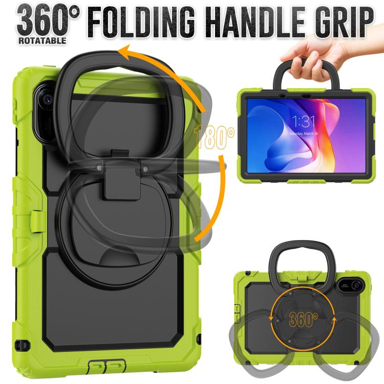 For Xiaomi Redmi Pad 2 D Type Silicone Hybrid PC Tablet Case with Handle Holder