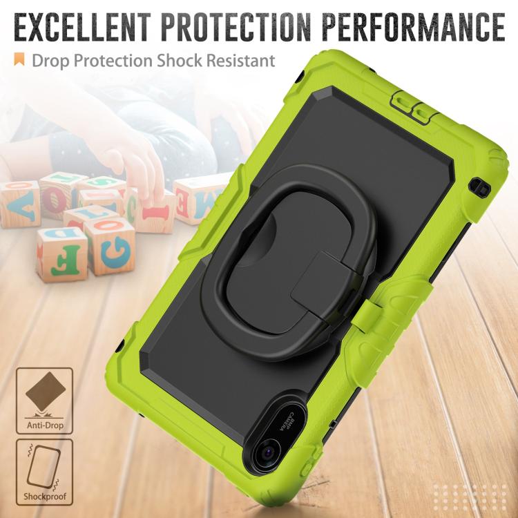For Xiaomi Redmi Pad 2 D Type Silicone Hybrid PC Tablet Case with Handle Holder