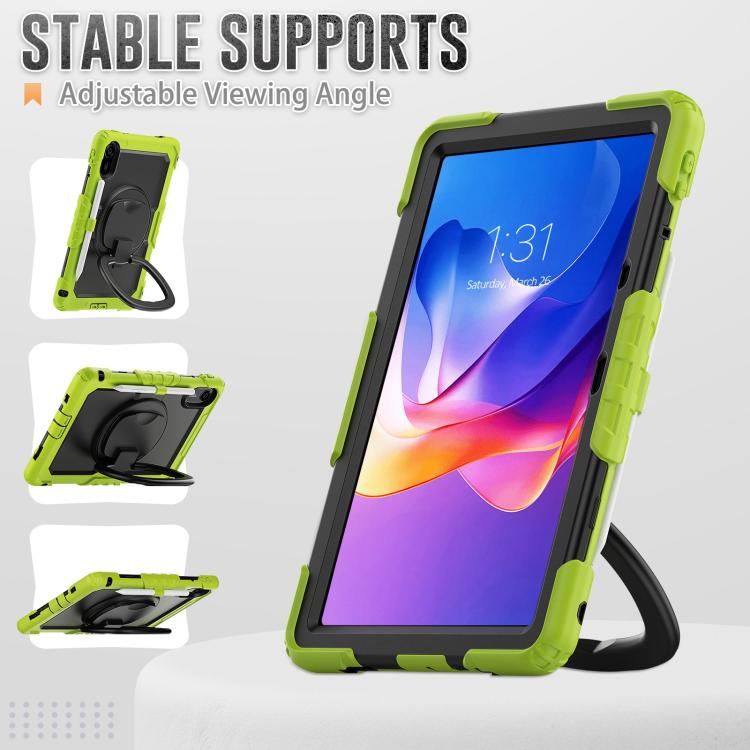 For Xiaomi Redmi Pad 2 D Type Silicone Hybrid PC Tablet Case with Handle Holder