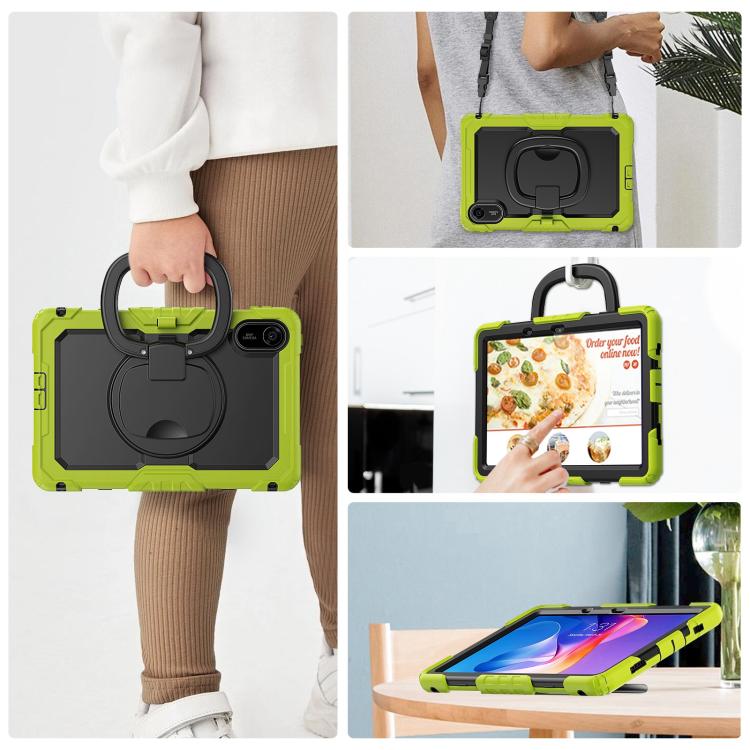 For Xiaomi Redmi Pad 2 D Type Silicone Hybrid PC Tablet Case with Handle Holder