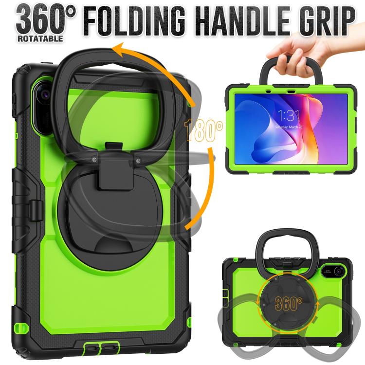 For Xiaomi Redmi Pad 2 D Type Silicone Hybrid PC Tablet Case with Handle Holder
