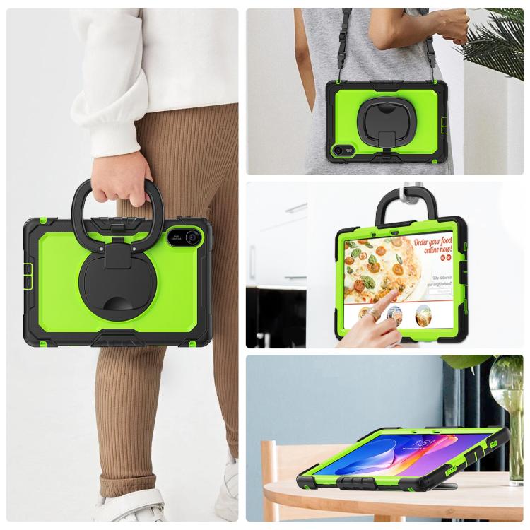 For Xiaomi Redmi Pad 2 D Type Silicone Hybrid PC Tablet Case with Handle Holder
