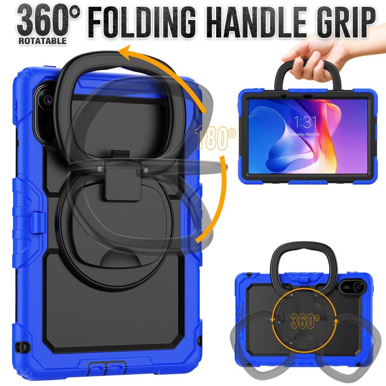 For Xiaomi Redmi Pad 2 D Type Silicone Hybrid PC Tablet Case with Handle Holder