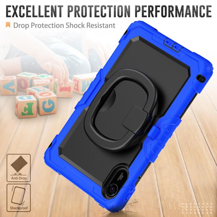 For Xiaomi Redmi Pad 2 D Type Silicone Hybrid PC Tablet Case with Handle Holder