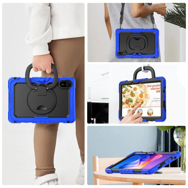 For Xiaomi Redmi Pad 2 D Type Silicone Hybrid PC Tablet Case with Handle Holder