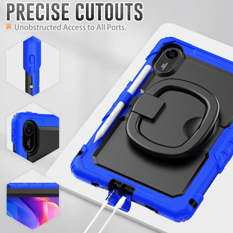 For Xiaomi Redmi Pad 2 D Type Silicone Hybrid PC Tablet Case with Handle Holder