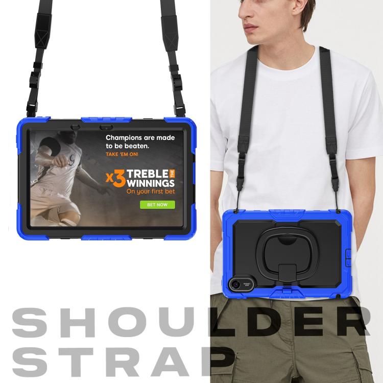 For Xiaomi Redmi Pad 2 D Type Silicone Hybrid PC Tablet Case with Handle Holder