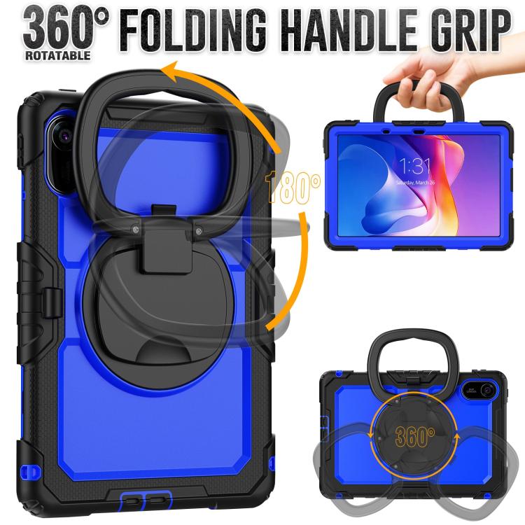 For Xiaomi Redmi Pad 2 D Type Silicone Hybrid PC Tablet Case with Handle Holder