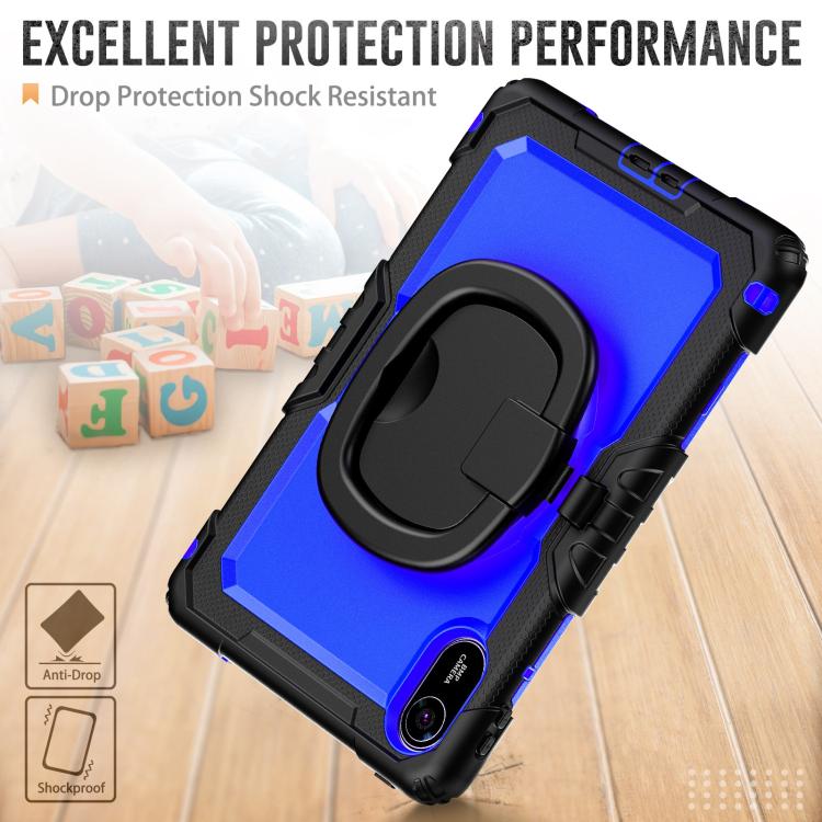 For Xiaomi Redmi Pad 2 D Type Silicone Hybrid PC Tablet Case with Handle Holder