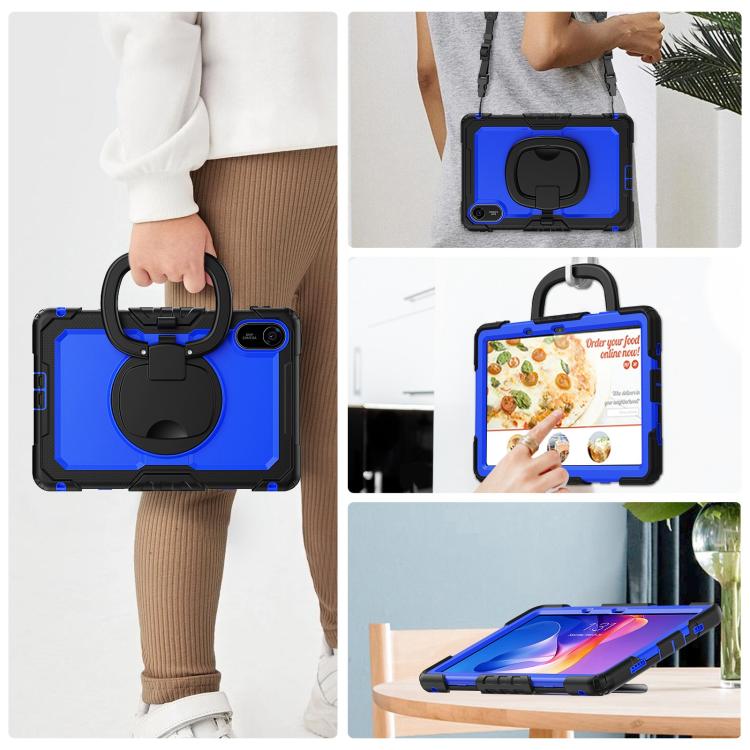 For Xiaomi Redmi Pad 2 D Type Silicone Hybrid PC Tablet Case with Handle Holder