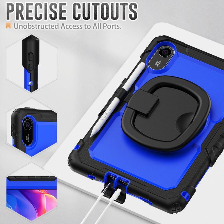 For Xiaomi Redmi Pad 2 D Type Silicone Hybrid PC Tablet Case with Handle Holder