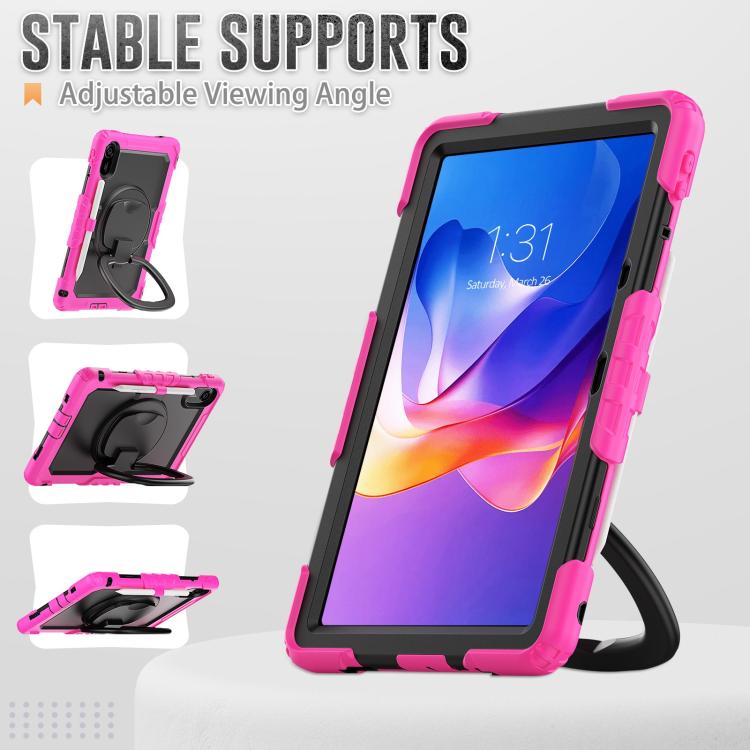 For Xiaomi Redmi Pad 2 D Type Silicone Hybrid PC Tablet Case with Handle Holder