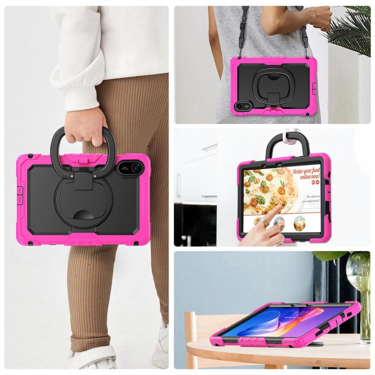 For Xiaomi Redmi Pad 2 D Type Silicone Hybrid PC Tablet Case with Handle Holder
