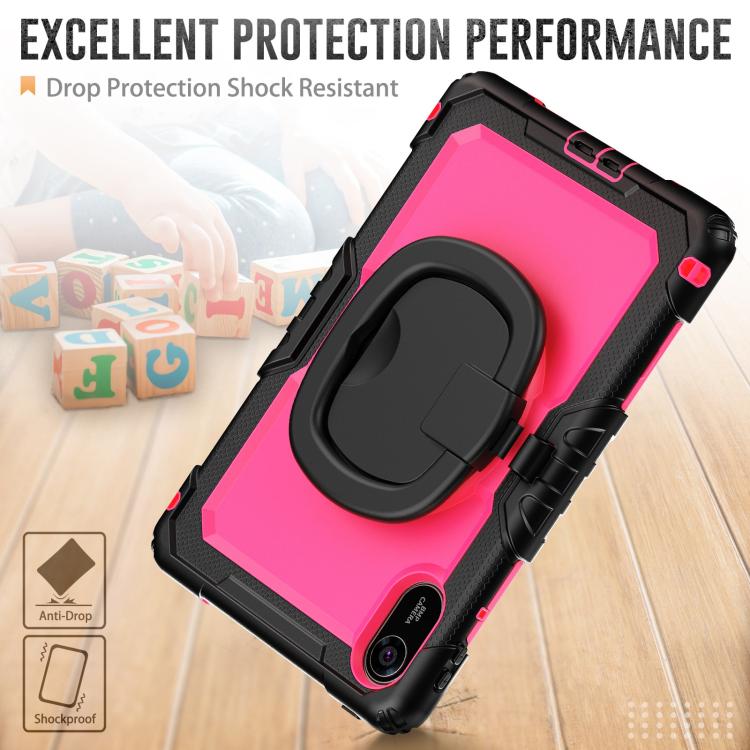 For Xiaomi Redmi Pad 2 D Type Silicone Hybrid PC Tablet Case with Handle Holder
