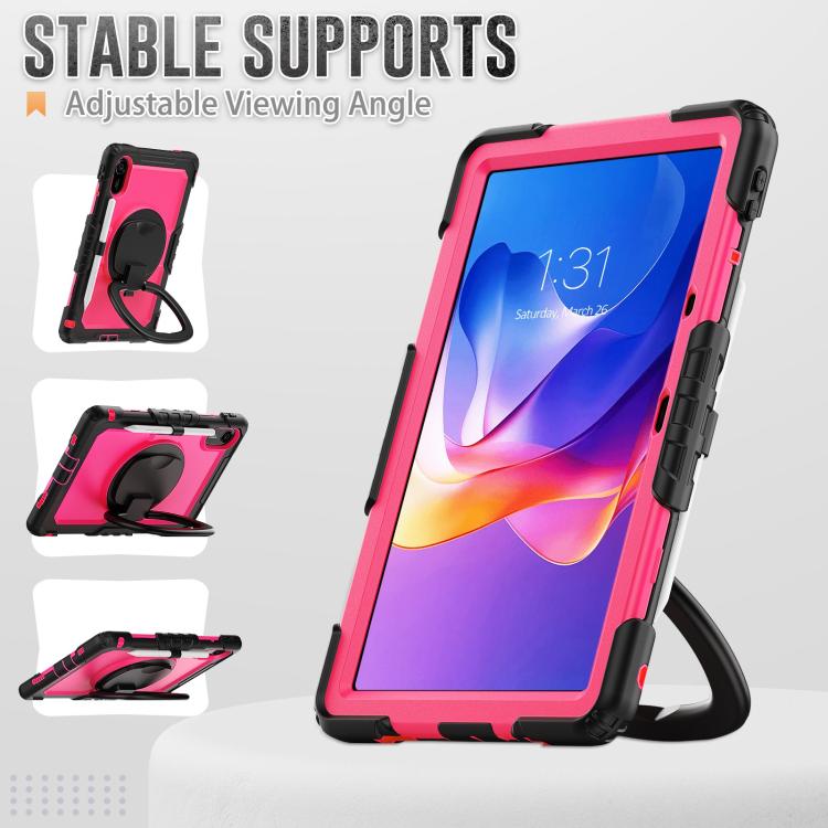 For Xiaomi Redmi Pad 2 D Type Silicone Hybrid PC Tablet Case with Handle Holder