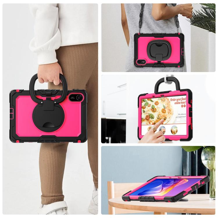 For Xiaomi Redmi Pad 2 D Type Silicone Hybrid PC Tablet Case with Handle Holder