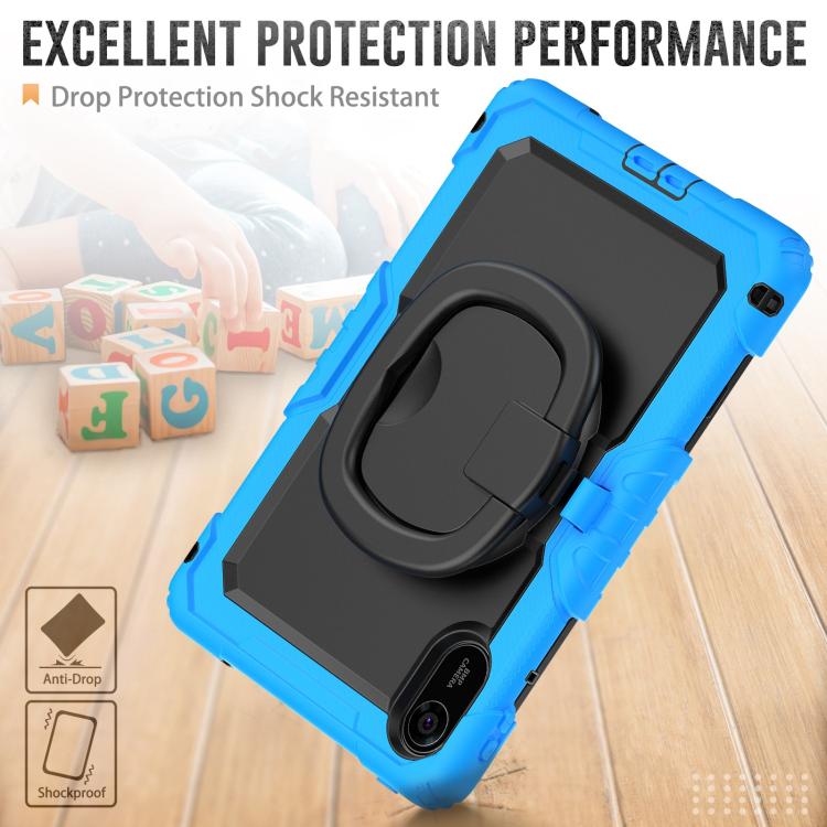For Xiaomi Redmi Pad 2 D Type Silicone Hybrid PC Tablet Case with Handle Holder