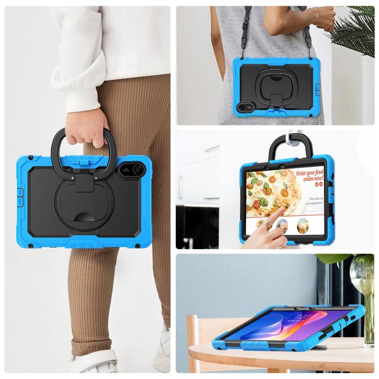 For Xiaomi Redmi Pad 2 D Type Silicone Hybrid PC Tablet Case with Handle Holder