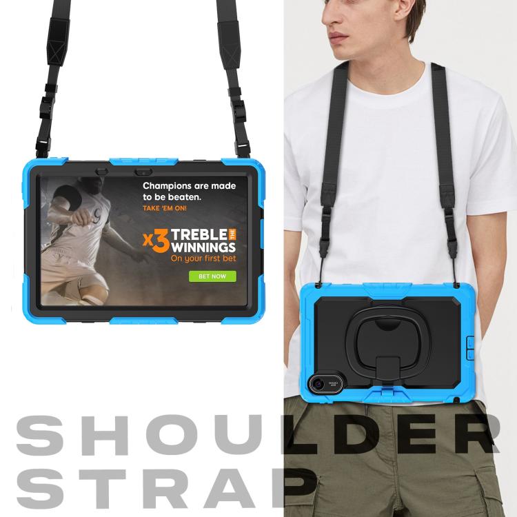 For Xiaomi Redmi Pad 2 D Type Silicone Hybrid PC Tablet Case with Handle Holder