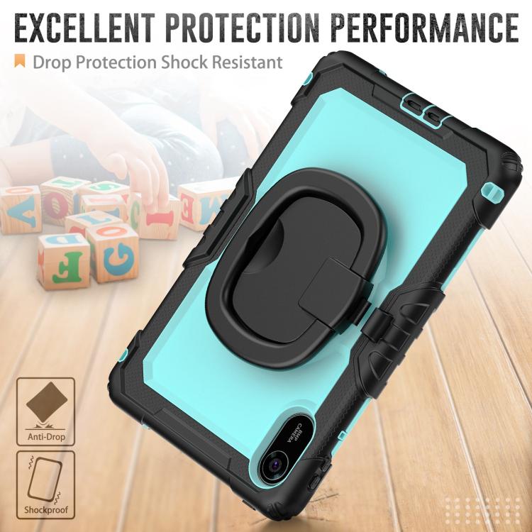 For Xiaomi Redmi Pad 2 D Type Silicone Hybrid PC Tablet Case with Handle Holder