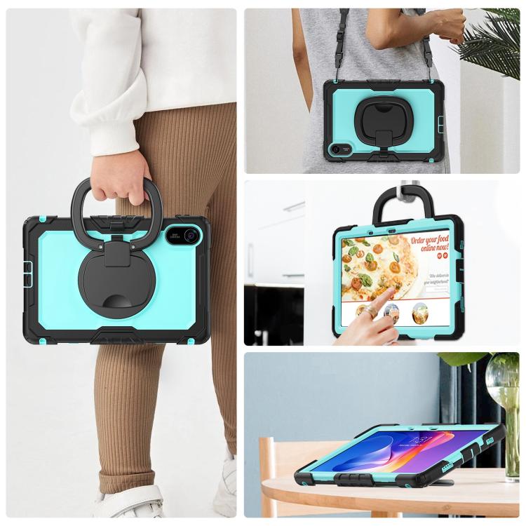 For Xiaomi Redmi Pad 2 D Type Silicone Hybrid PC Tablet Case with Handle Holder