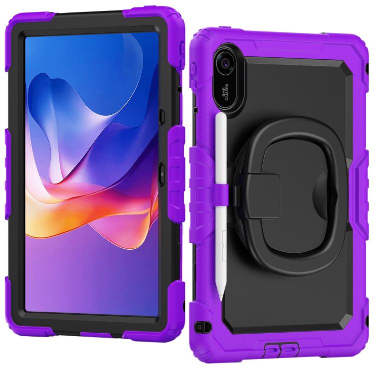 For Xiaomi Redmi Pad 2 D Type Silicone Hybrid PC Tablet Case with Handle Holder