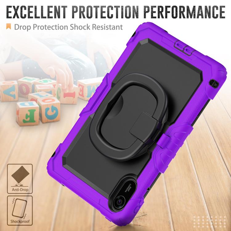 For Xiaomi Redmi Pad 2 D Type Silicone Hybrid PC Tablet Case with Handle Holder