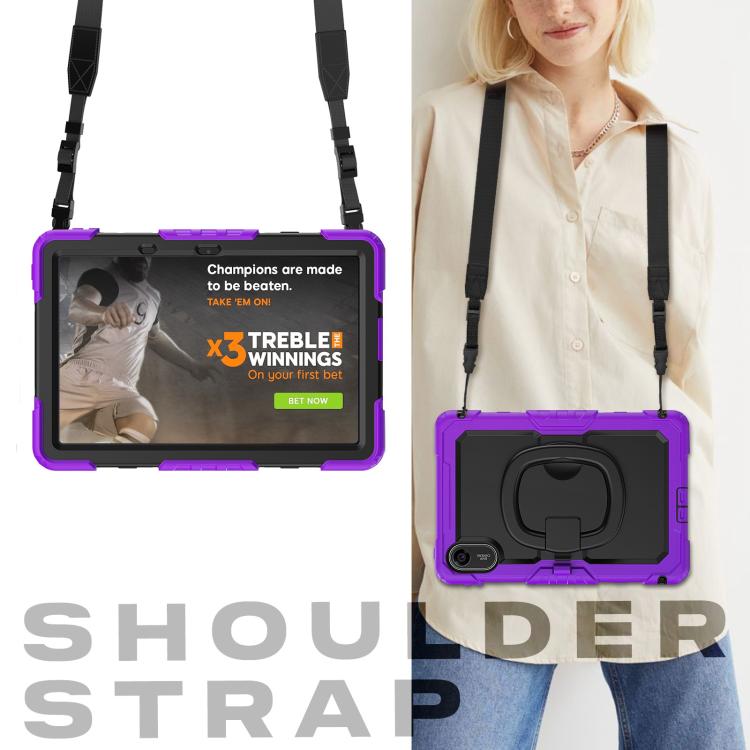 For Xiaomi Redmi Pad 2 D Type Silicone Hybrid PC Tablet Case with Handle Holder