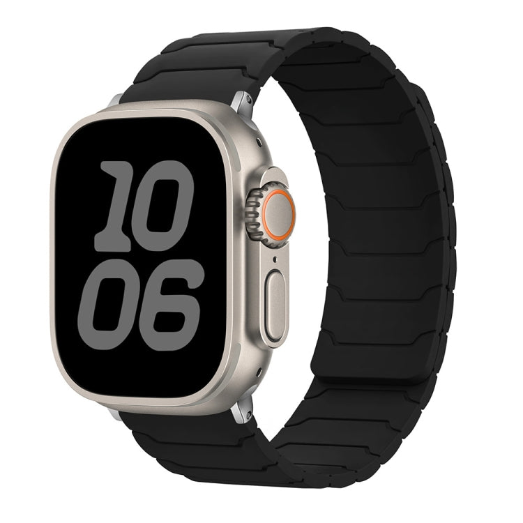 For Apple Watch 46mm / 49mm / 45mm / 44mm Magnetic Silicone Watch Band