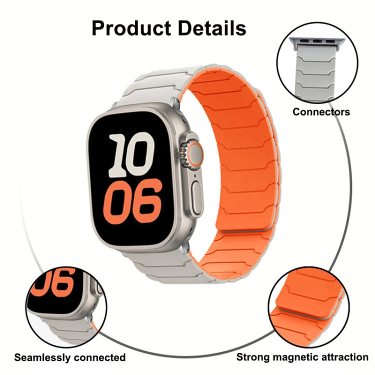 For Apple Watch 42mm / 41mm / 40mm / 38mm Magnetic Silicone Watch Band