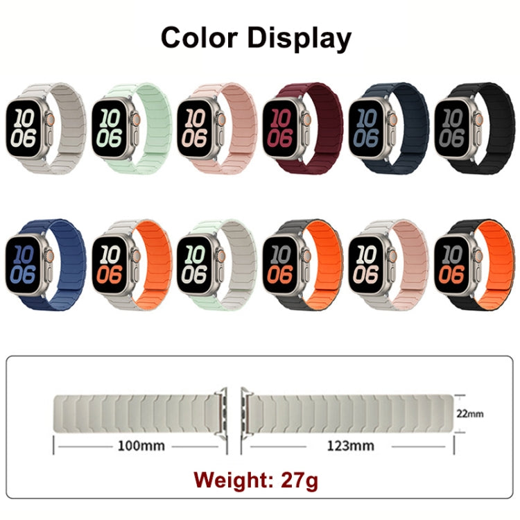 For Apple Watch 42mm / 41mm / 40mm / 38mm Magnetic Silicone Watch Band