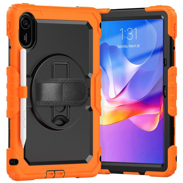 For Xiaomi Redmi Pad 2 Turntable Holder Silicone Hybrid PC Tablet Case with Shoulder Strap