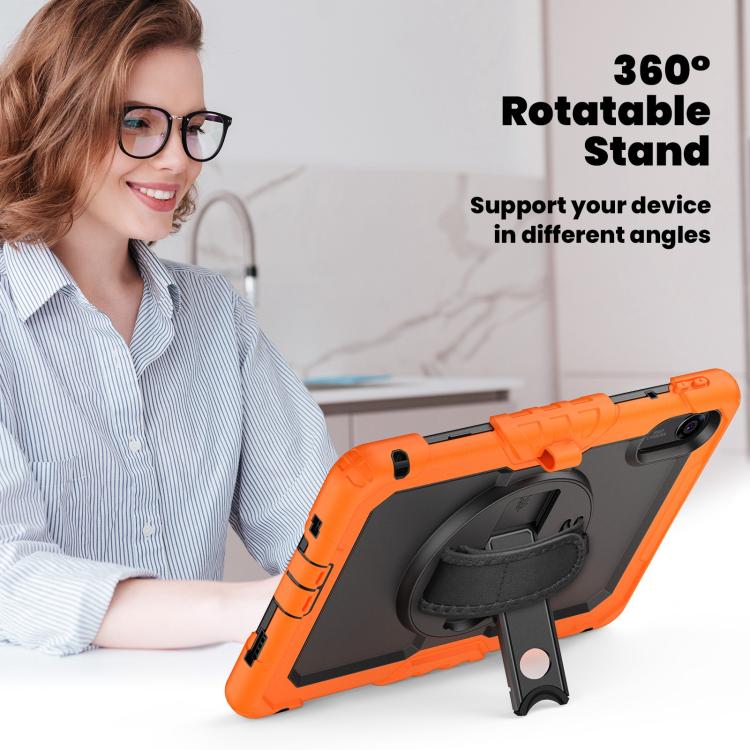 For Xiaomi Redmi Pad 2 Turntable Holder Silicone Hybrid PC Tablet Case with Shoulder Strap