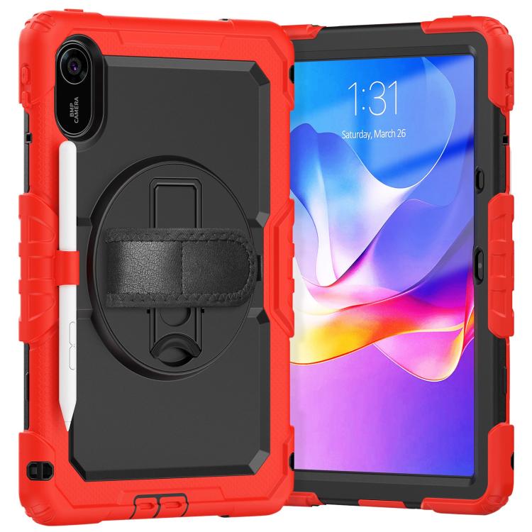 For Xiaomi Redmi Pad 2 Turntable Holder Silicone Hybrid PC Tablet Case with Shoulder Strap
