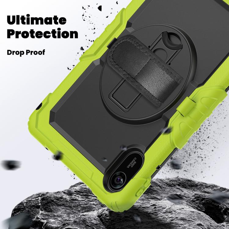 For Xiaomi Redmi Pad 2 Turntable Holder Silicone Hybrid PC Tablet Case with Shoulder Strap