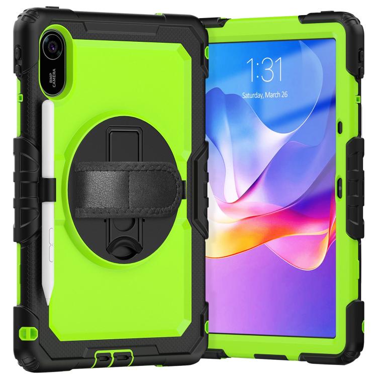 For Xiaomi Redmi Pad 2 Turntable Holder Silicone Hybrid PC Tablet Case with Shoulder Strap