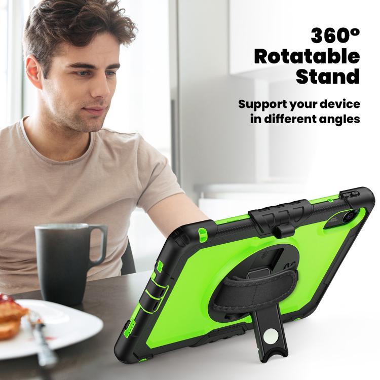 For Xiaomi Redmi Pad 2 Turntable Holder Silicone Hybrid PC Tablet Case with Shoulder Strap