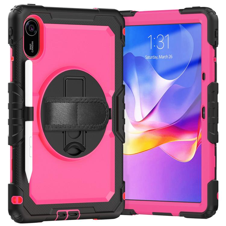 For Xiaomi Redmi Pad 2 Turntable Holder Silicone Hybrid PC Tablet Case with Shoulder Strap