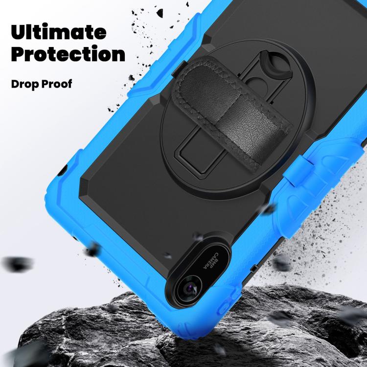 For Xiaomi Redmi Pad 2 Turntable Holder Silicone Hybrid PC Tablet Case with Shoulder Strap