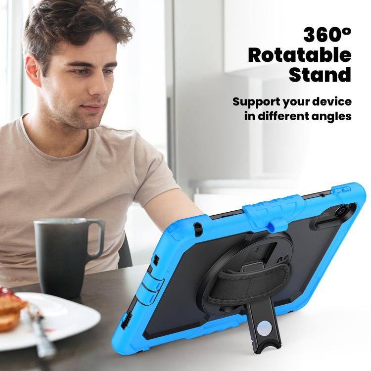 For Xiaomi Redmi Pad 2 Turntable Holder Silicone Hybrid PC Tablet Case with Shoulder Strap