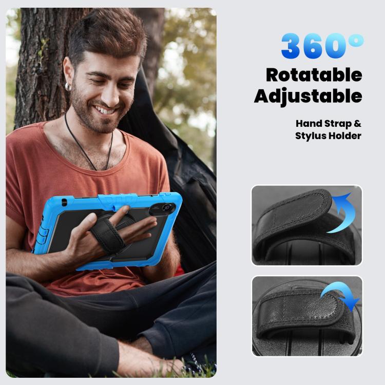 For Xiaomi Redmi Pad 2 Turntable Holder Silicone Hybrid PC Tablet Case with Shoulder Strap