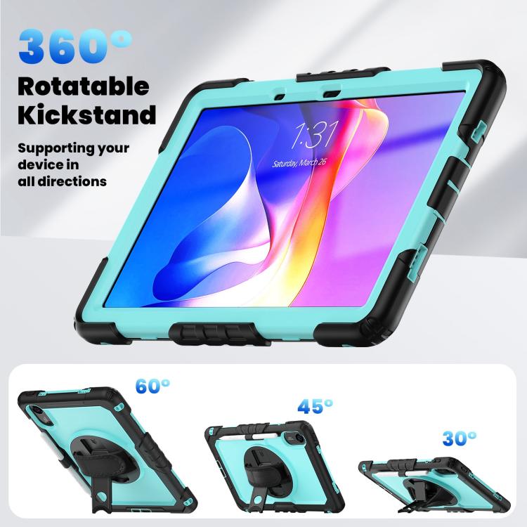For Xiaomi Redmi Pad 2 Turntable Holder Silicone Hybrid PC Tablet Case with Shoulder Strap