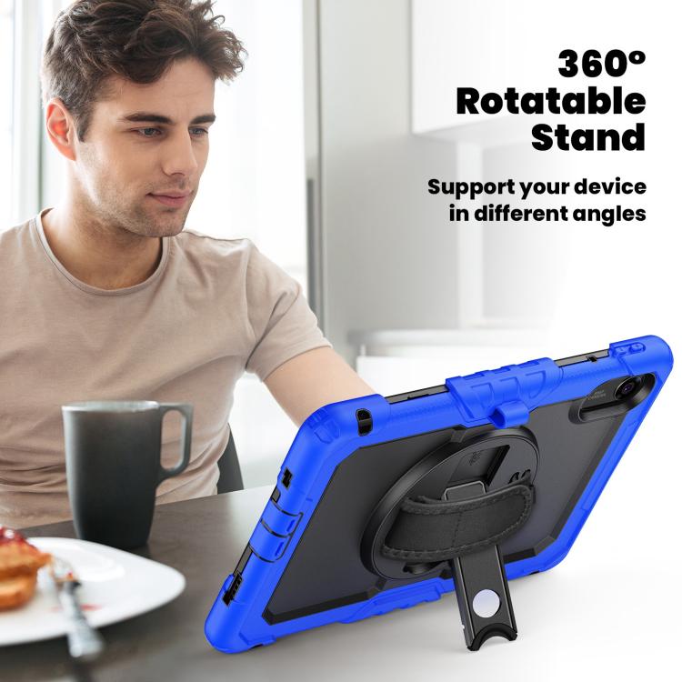For Xiaomi Redmi Pad 2 Turntable Holder Silicone Hybrid PC Tablet Case with Shoulder Strap