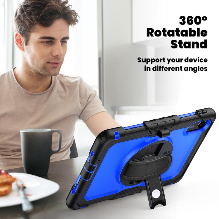 For Xiaomi Redmi Pad 2 Turntable Holder Silicone Hybrid PC Tablet Case with Shoulder Strap