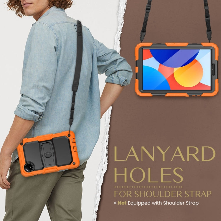 For Xiaomi Redmi Pad SE 8.7 2024 Silicone Hydric PC Tablet Case with Shoulder Strap & Holder