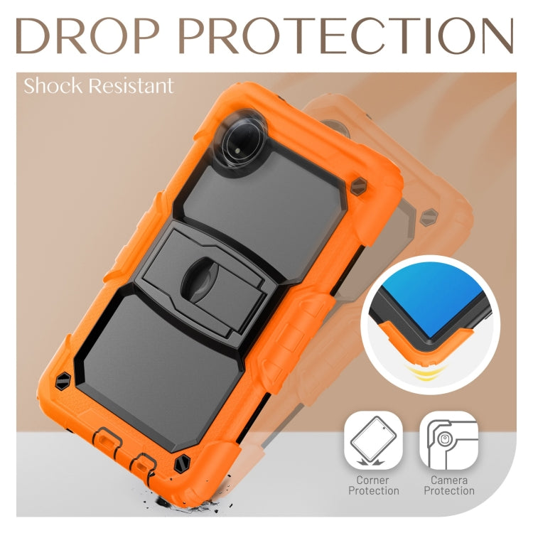 For Xiaomi Redmi Pad SE 8.7 2024 Silicone Hydric PC Tablet Case with Shoulder Strap & Holder