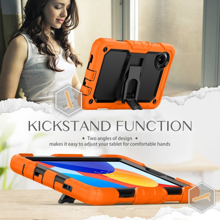 For Xiaomi Redmi Pad SE 8.7 2024 Silicone Hydric PC Tablet Case with Shoulder Strap & Holder